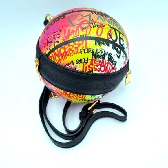 Graffiti Basketball Shape Clutch Model 2 - Picture 4 of 5